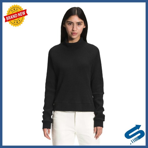 Women's Long Sleeve Mock Neck Thermal Shirt Raglan Sleeves Regular Fit